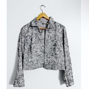 Chico’s Textured Print Jacket Blazer